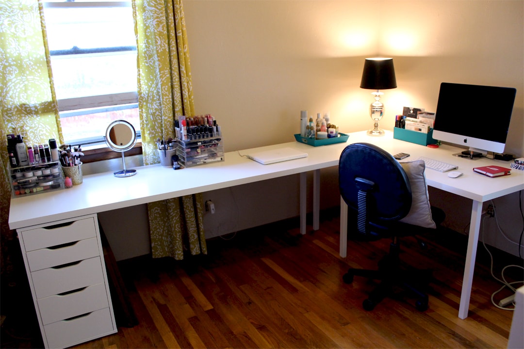 IKEA Desks & Office Makeover | Part One | Kelsey Smith