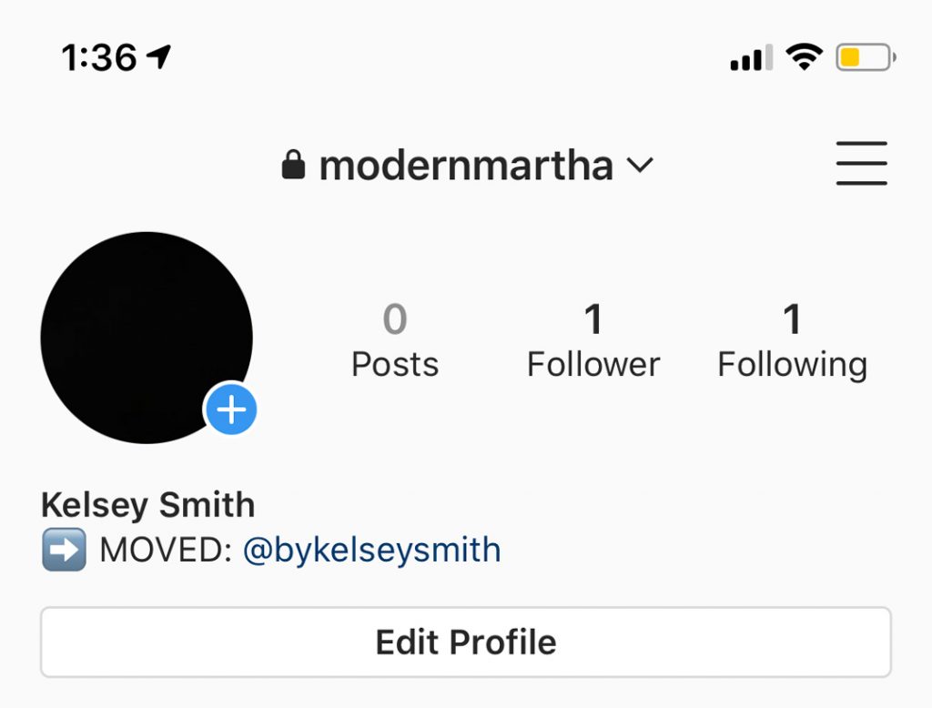 Old Instagram Username