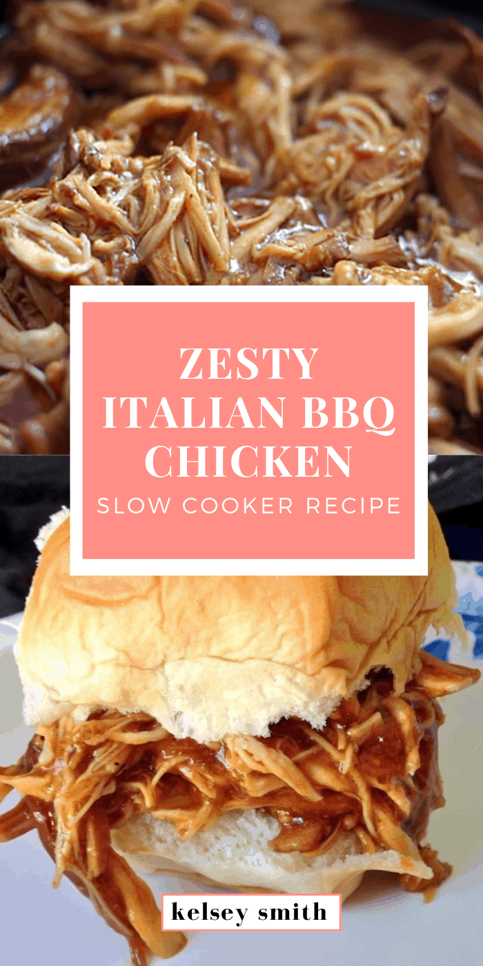 Zesty Italian BBQ Chicken Slow Cooker Recipe