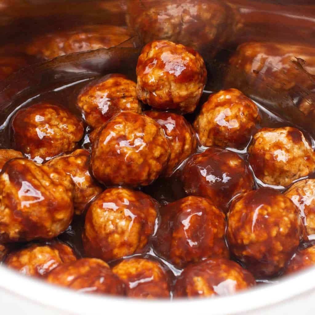 Instant Pot BBQ Meatballs - Frozen Meatballs Recipe