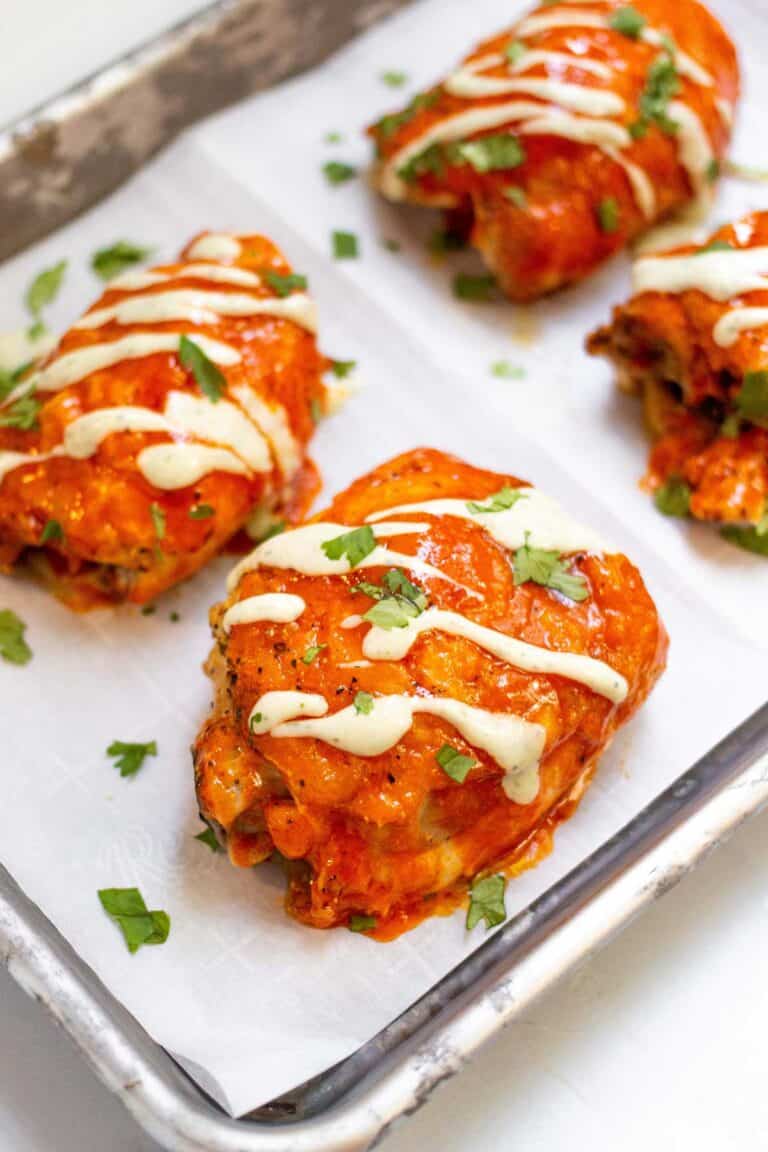 Buffalo Chicken Thighs Recipe - By Kelsey Smith