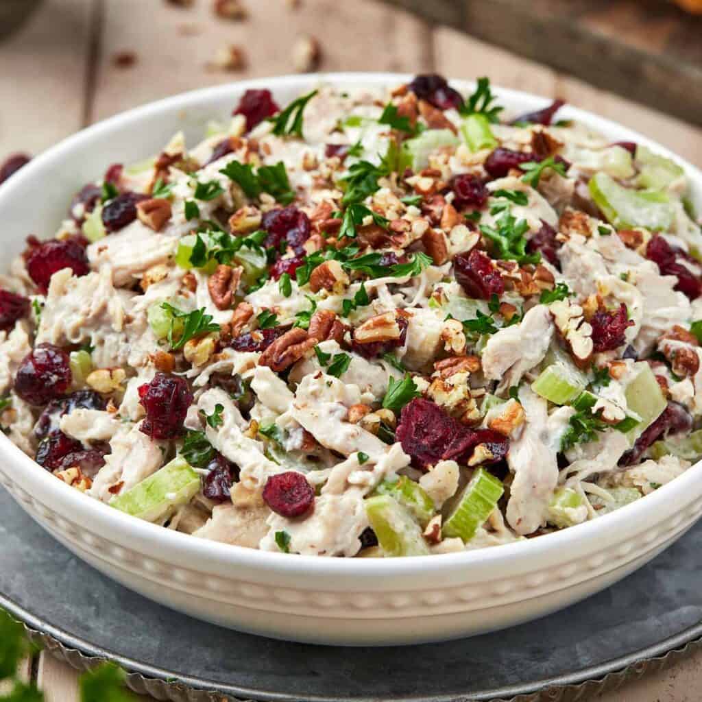 Easy Cranberry Pecan Chicken Salad - By Kelsey Smith