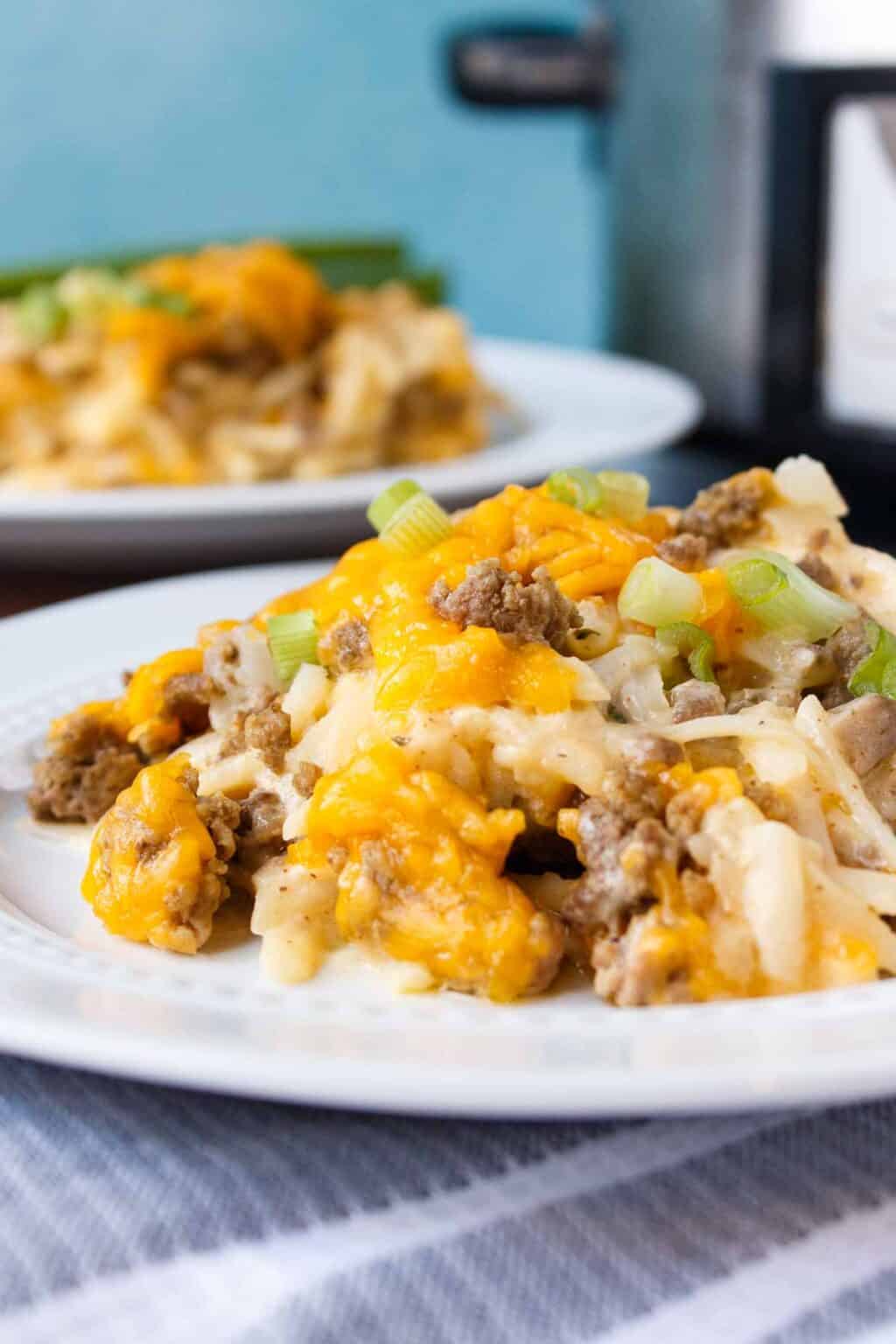 Crockpot Hamburger Hashbrown Casserole By Kelsey Smith