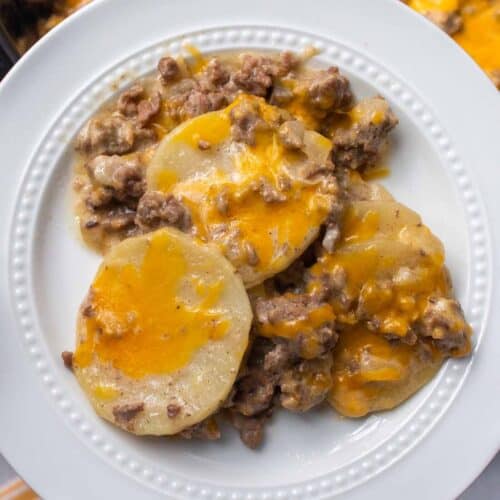 Crockpot Hamburger Potato Casserole Recipe - By Kelsey Smith