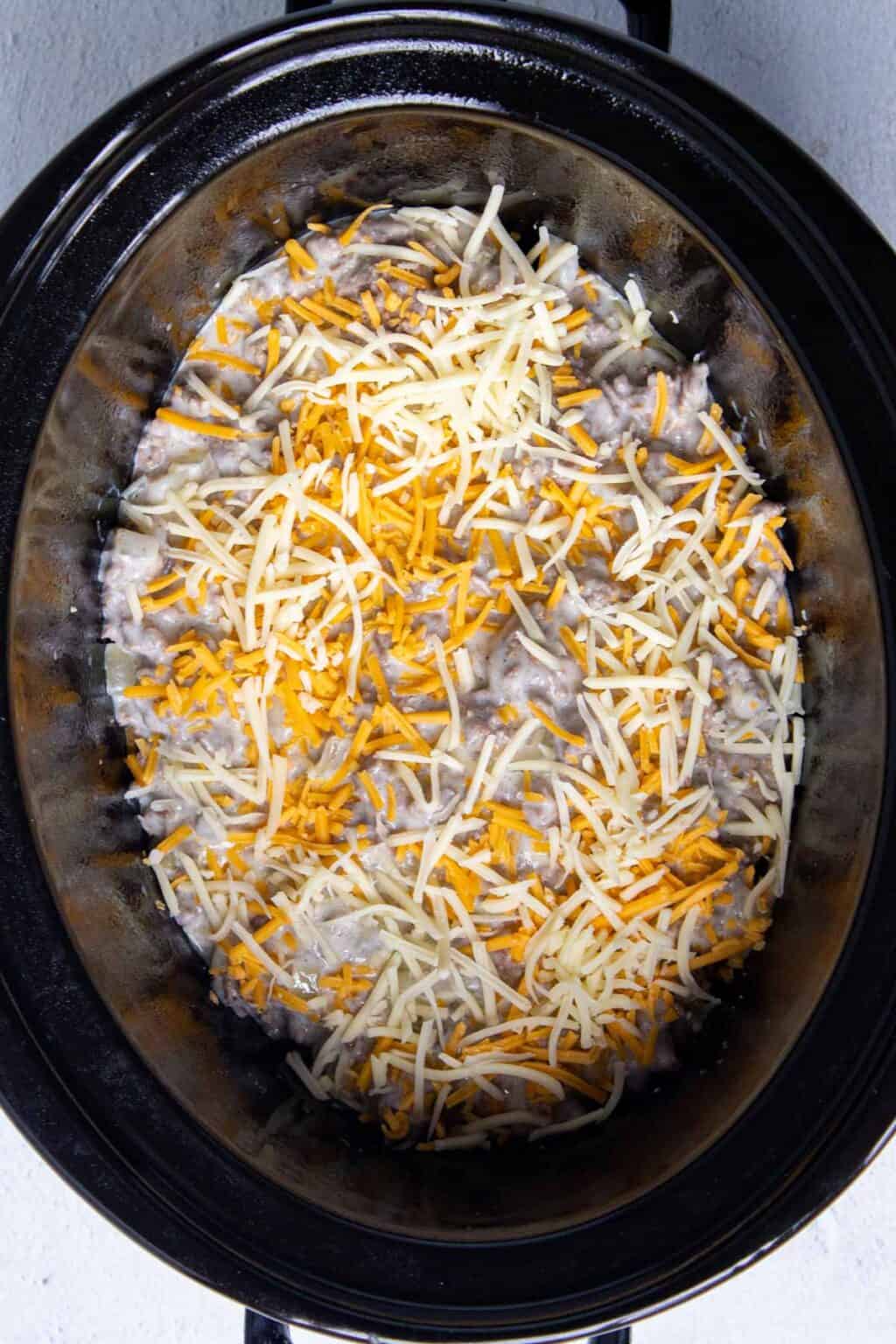 Crockpot Hamburger Potato Casserole Recipe - By Kelsey Smith