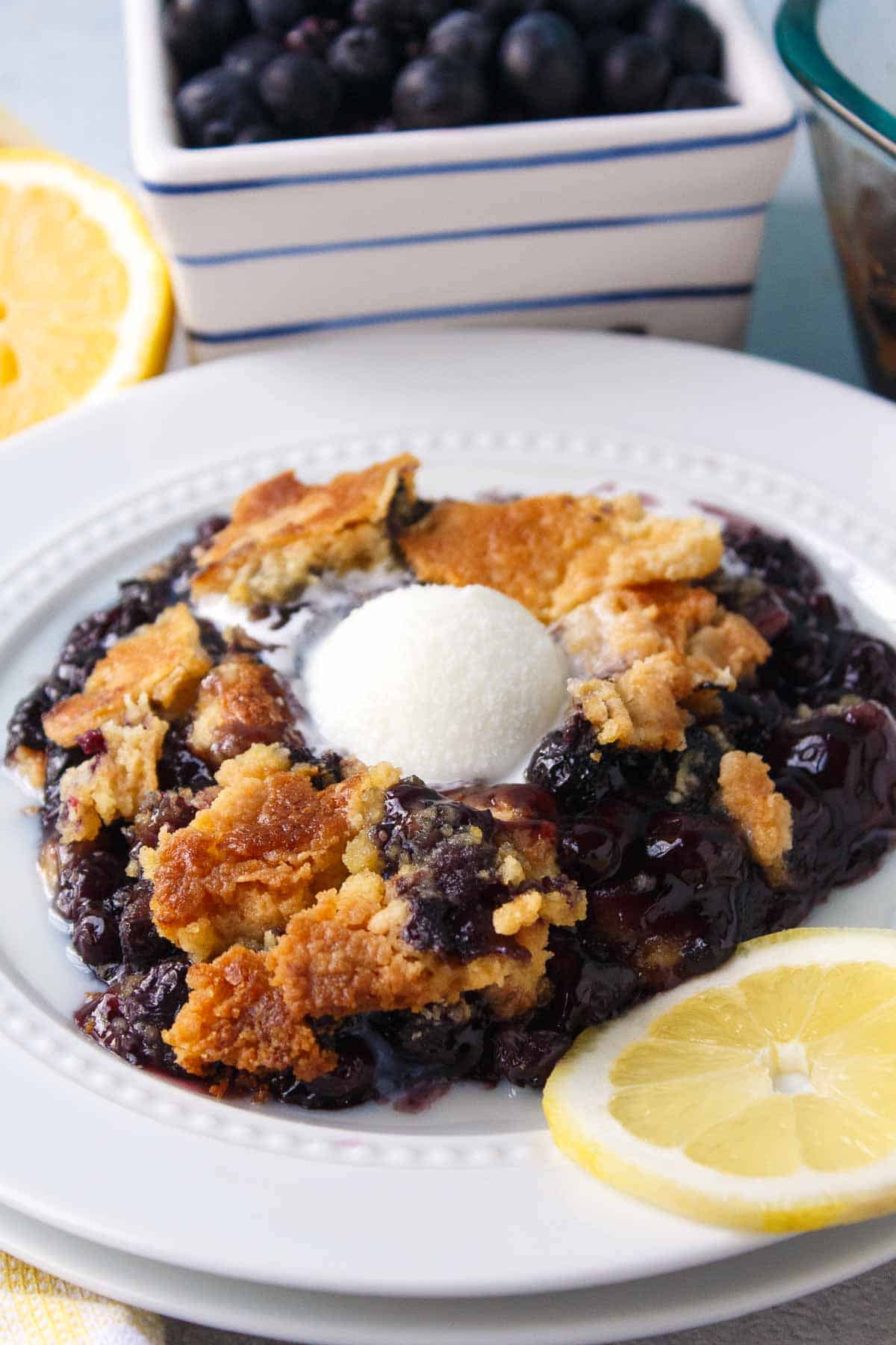 5-Ingredient Blueberry Dump Cake