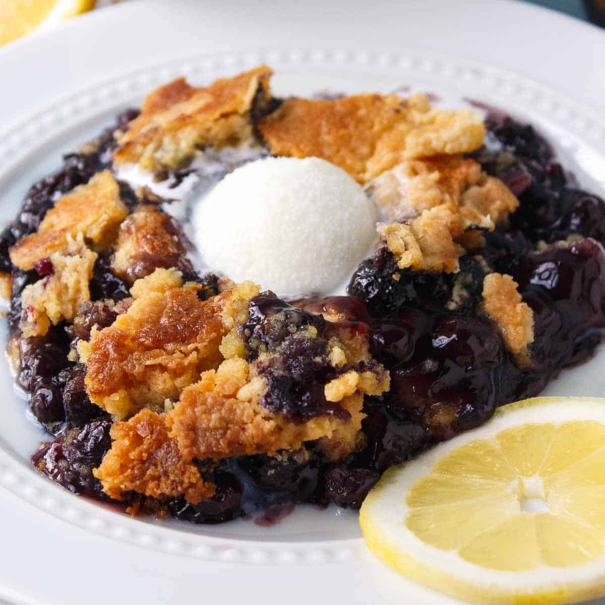Blueberry Dump Cake | For Camping or Home