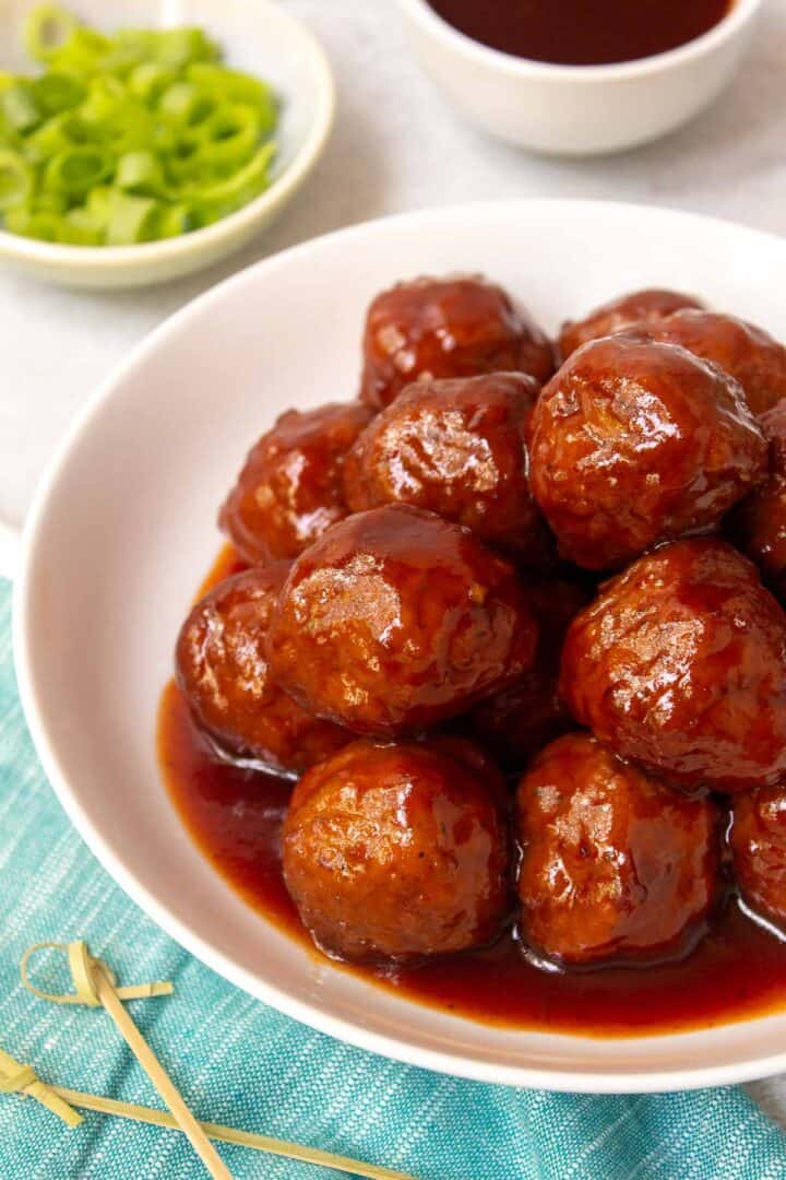 Easy Instant Pot Grape Jelly Meatballs - By Kelsey Smith
