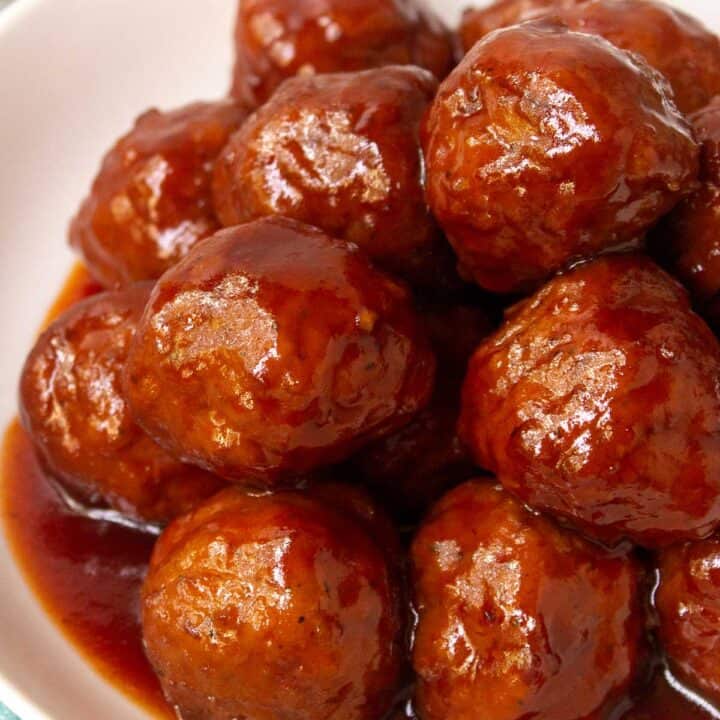 Easy Instant Pot Grape Jelly Meatballs - By Kelsey Smith