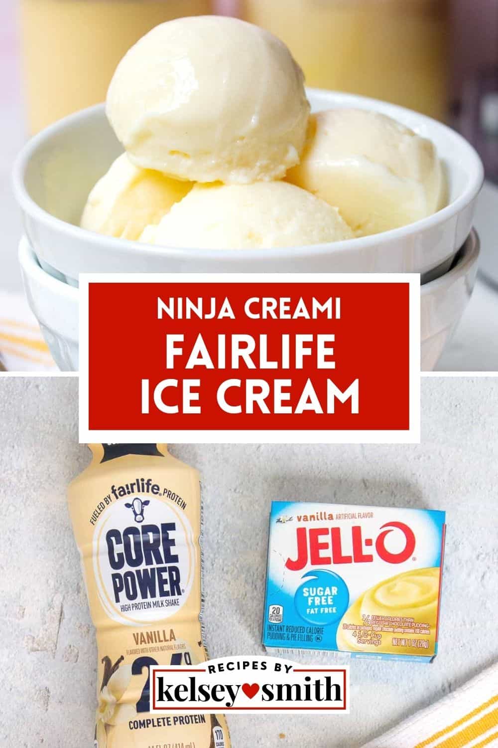 Ninja Creami Vanilla Protein Ice Cream - By Kelsey Smith