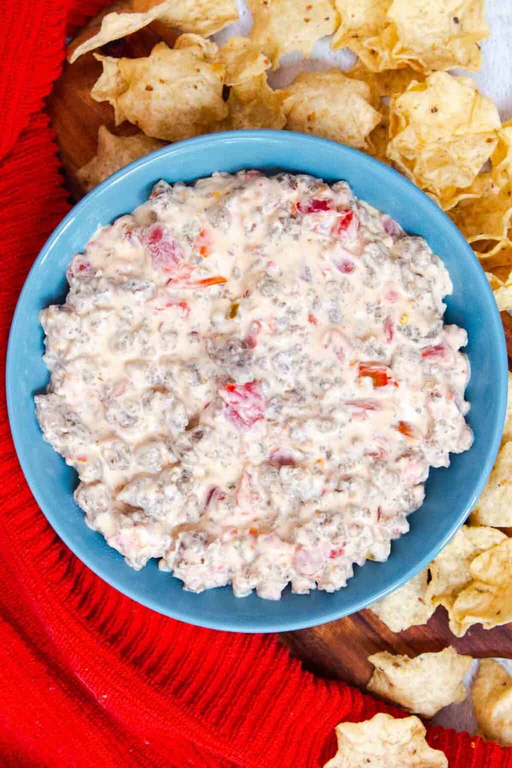 3-Ingredient Sausage Cream Cheese Dip - By Kelsey Smith