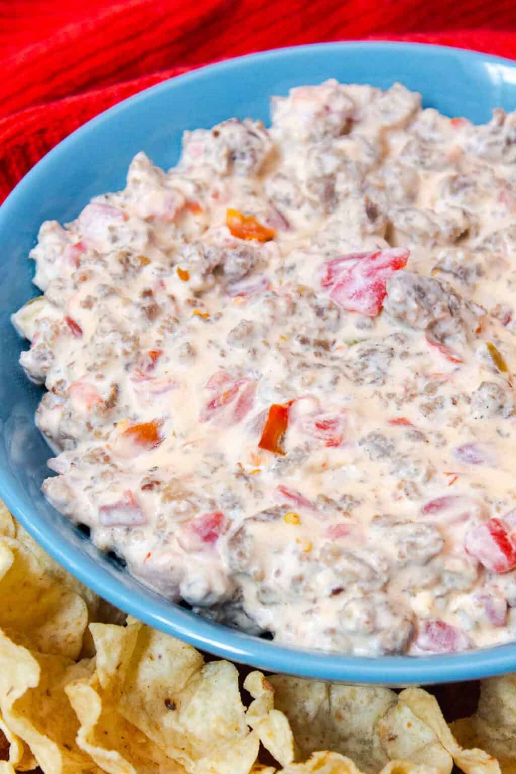 3 Ingredient Sausage Cream Cheese Dip By Kelsey Smith 9522