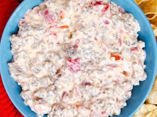 Crockpot Cream Cheese, Sausage & Rotel Dip Recipe - (3.6/5)