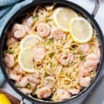 One Pot Lemon Garlic Shrimp Pasta